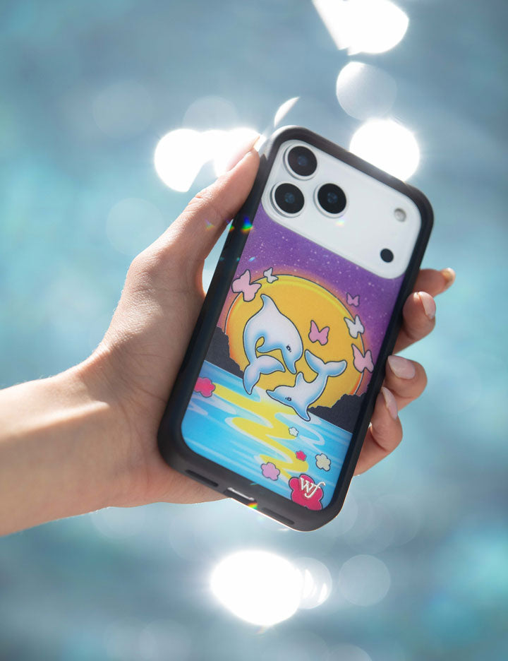 Dolphin Sunset iPhone Case