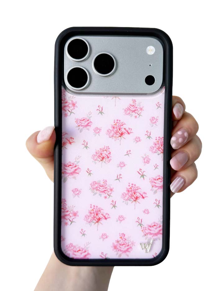 Forget Me Not Floral | Pink iPhone Case