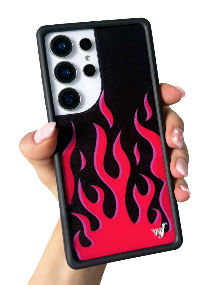 Flames | Black & Red Samsung Galaxy Case
