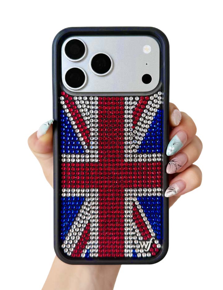 Rhinestone Union Jack iPhone Case