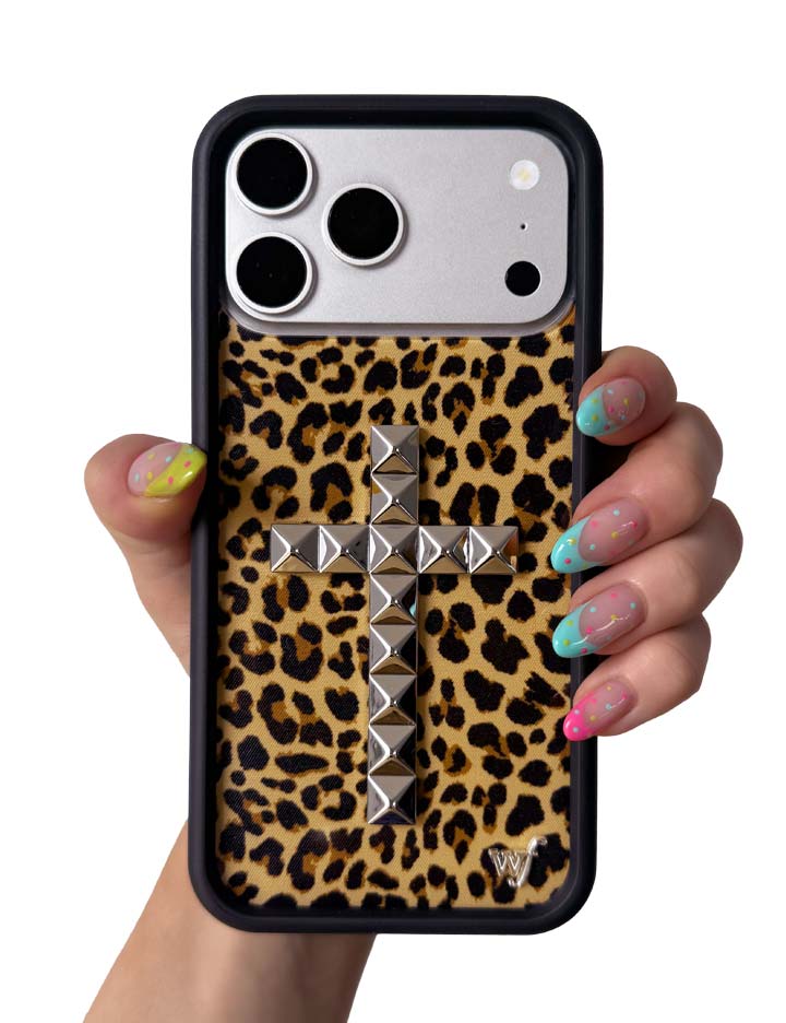 Stud Cross Meow iPhone Case