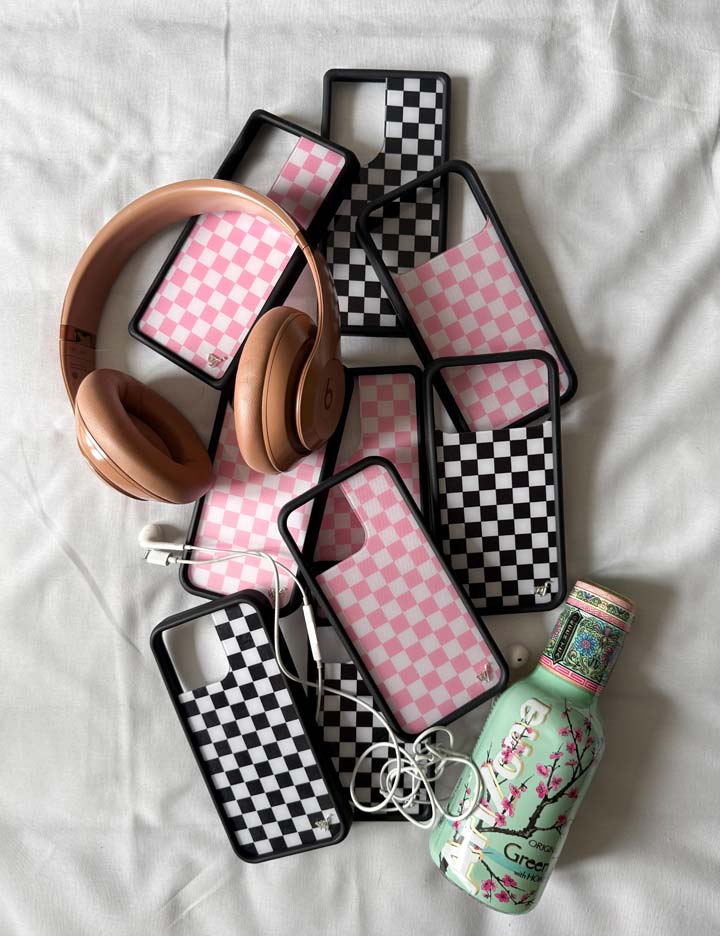Checkers | Pink iPhone Case