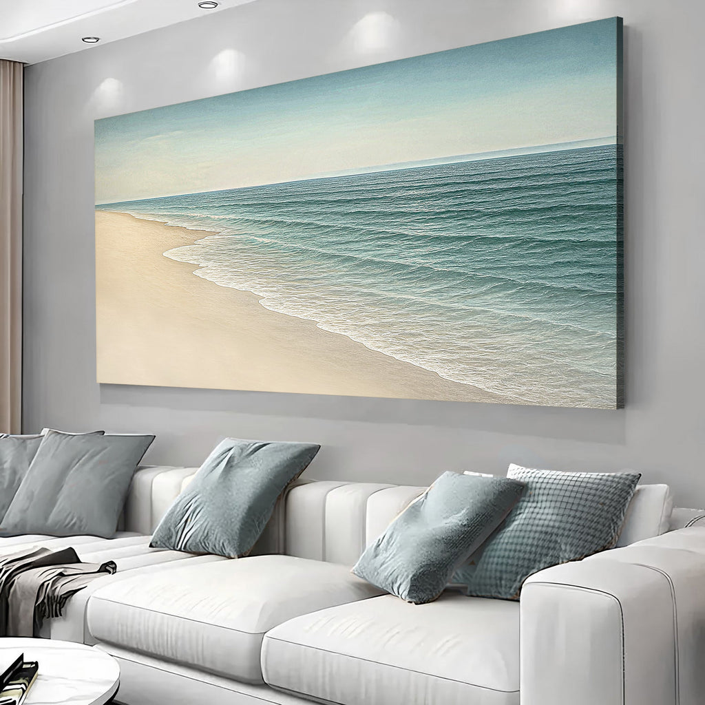 Arte de pared de costa de playa II