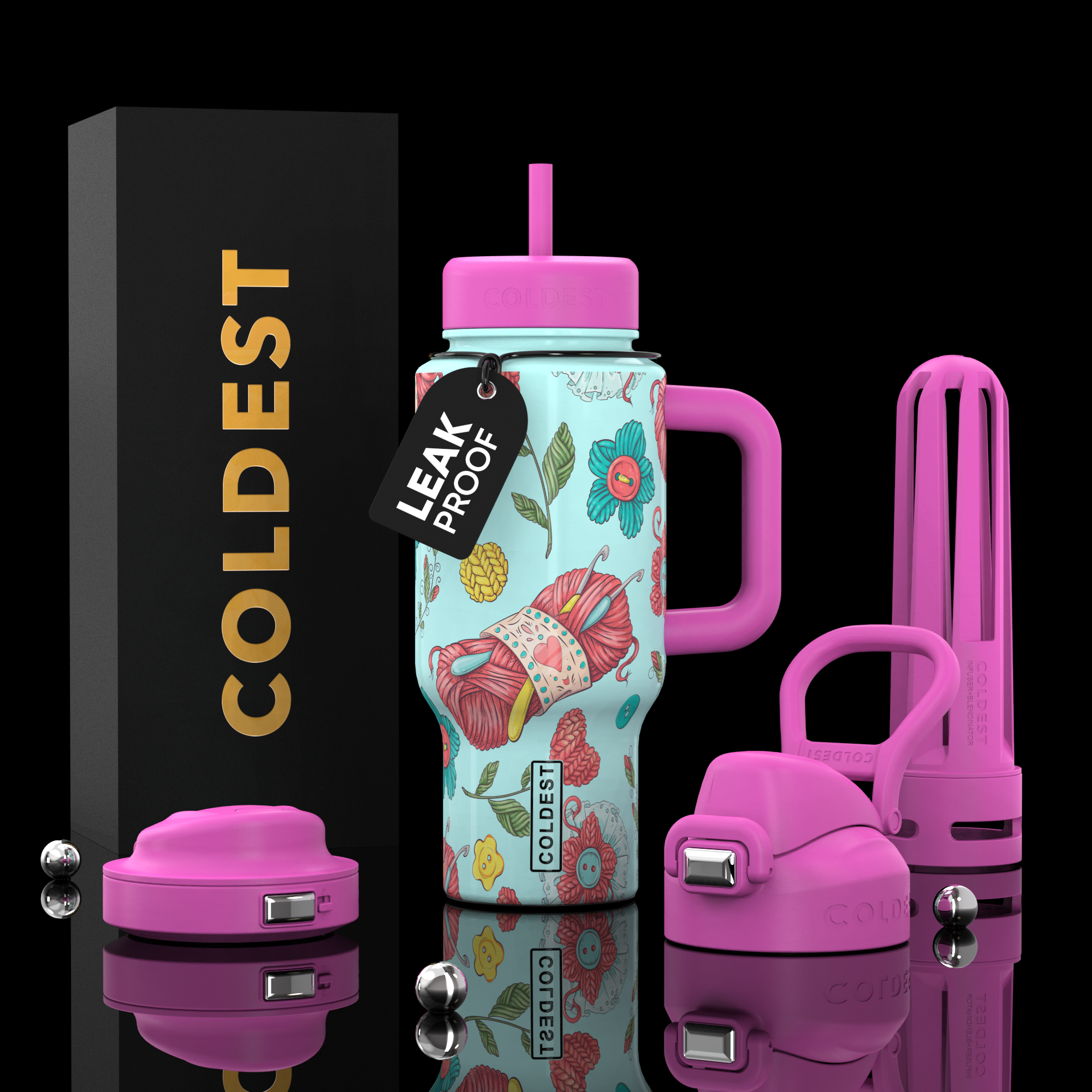 Botella térmica COLDEST Limitless de 24 oz