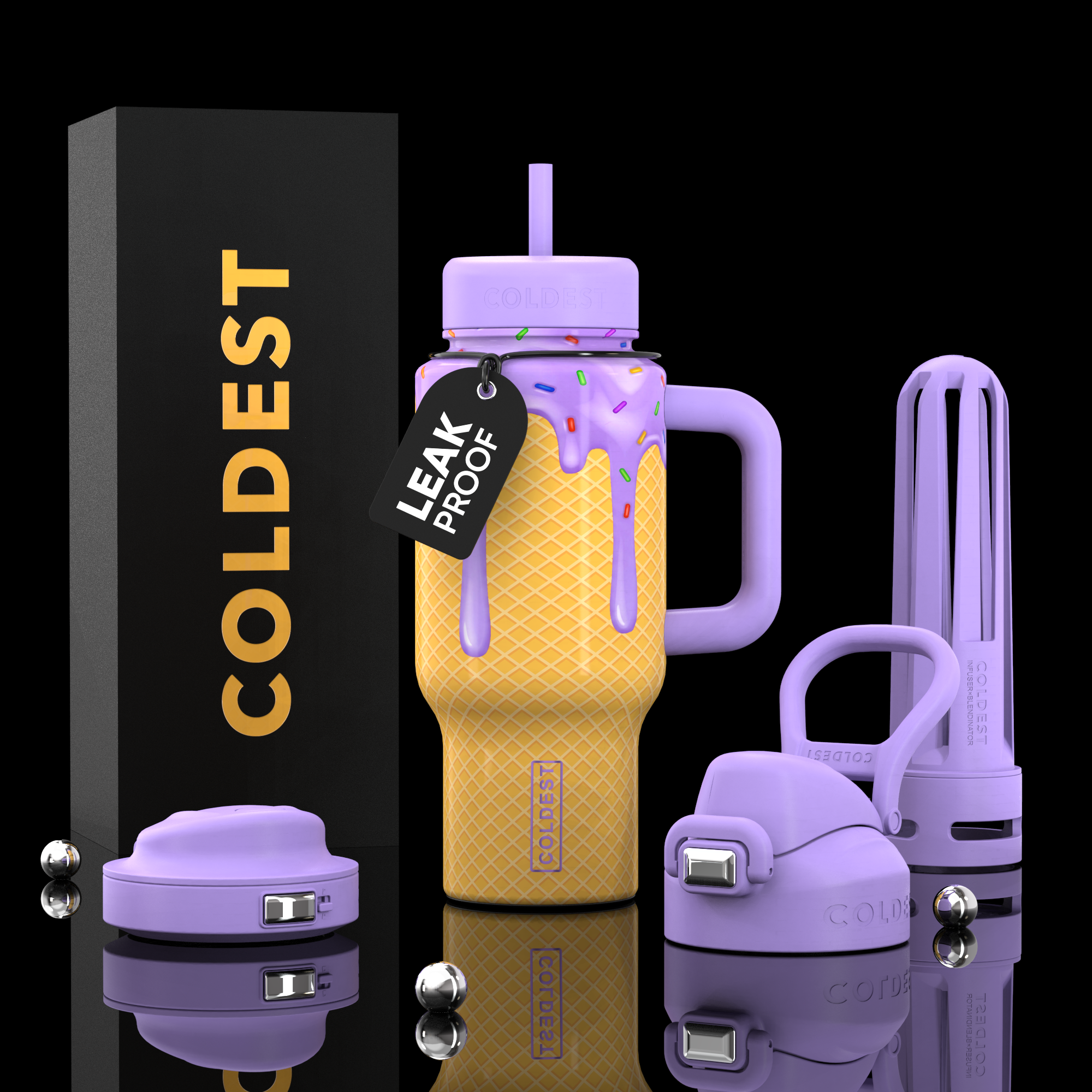 Botella térmica COLDEST Limitless de 24 oz
