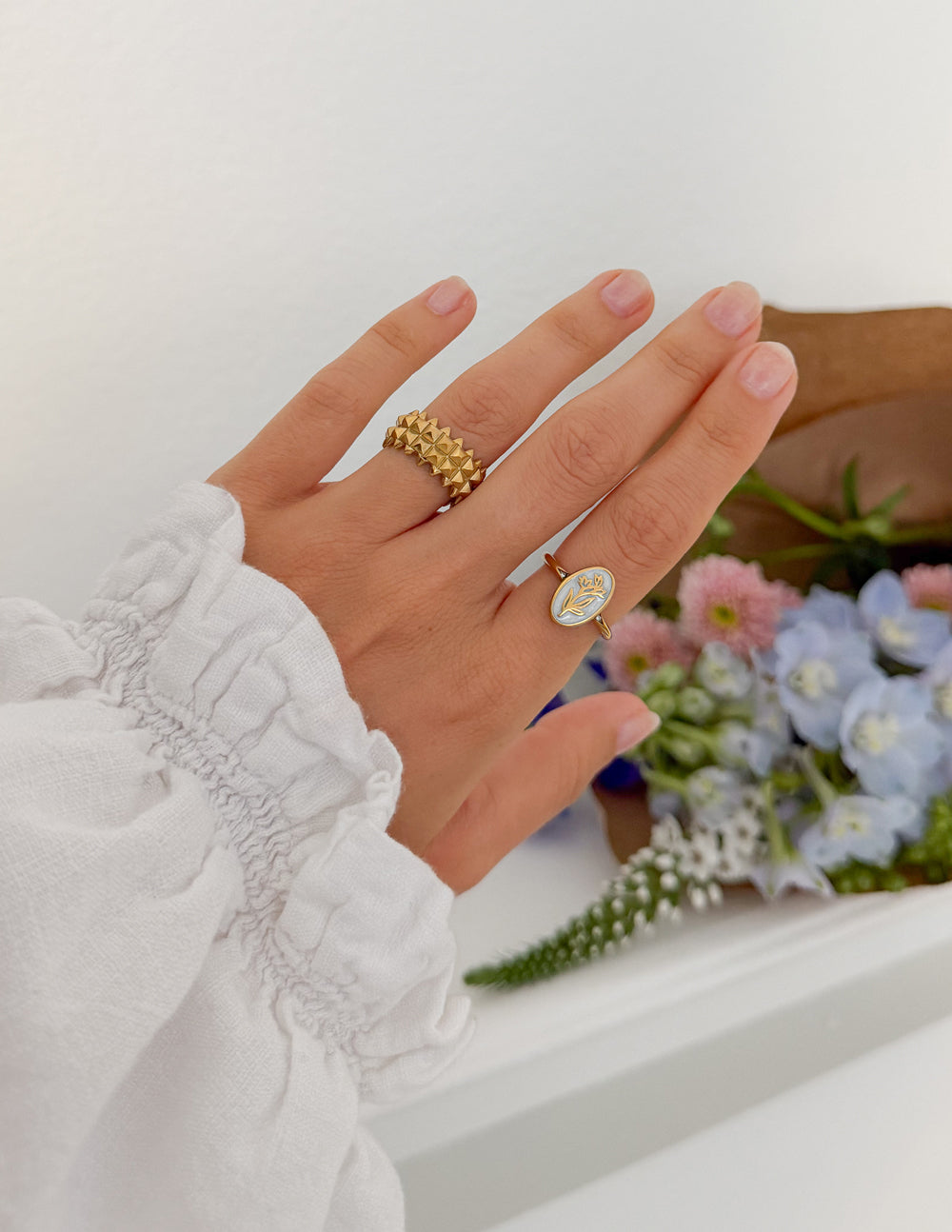 Anillo Esmaltado Bloom Again