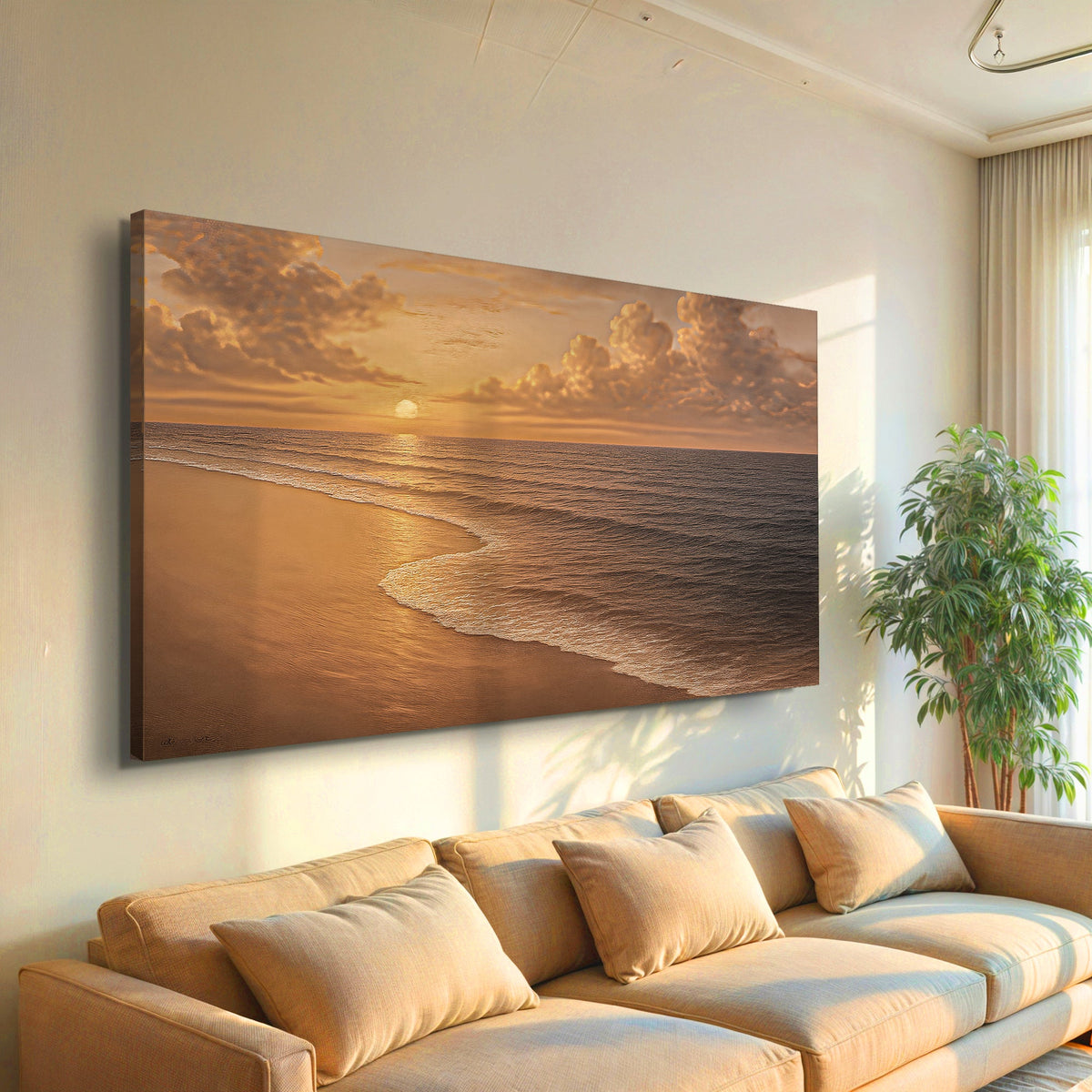Arte de pared de la costa playera VIII