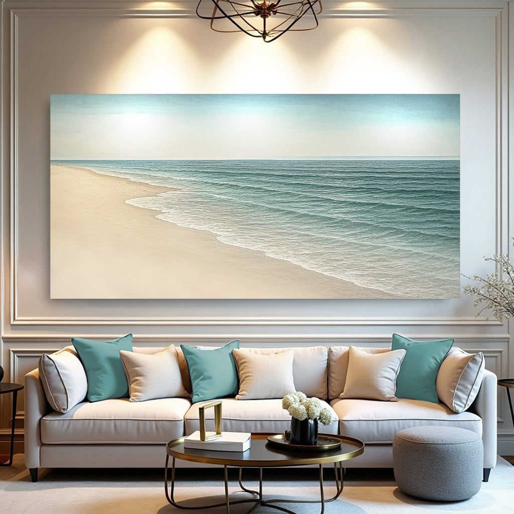 Arte de pared de costa de playa II