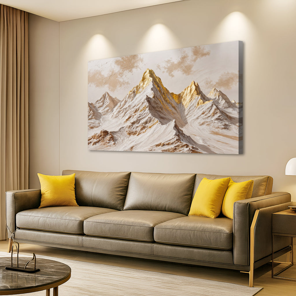 Arte de pared Picos Dorados