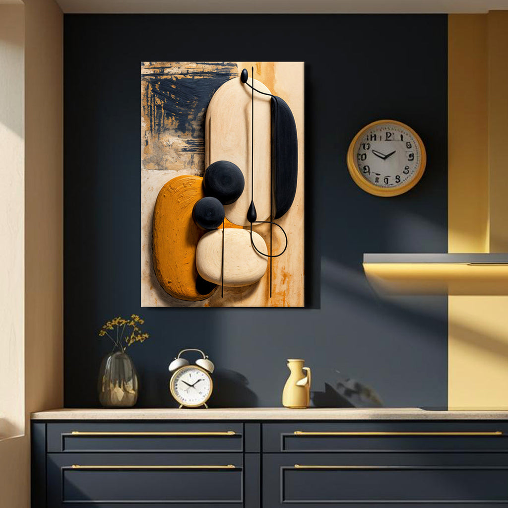 Arte de pared "Armonía abstracta naranja"