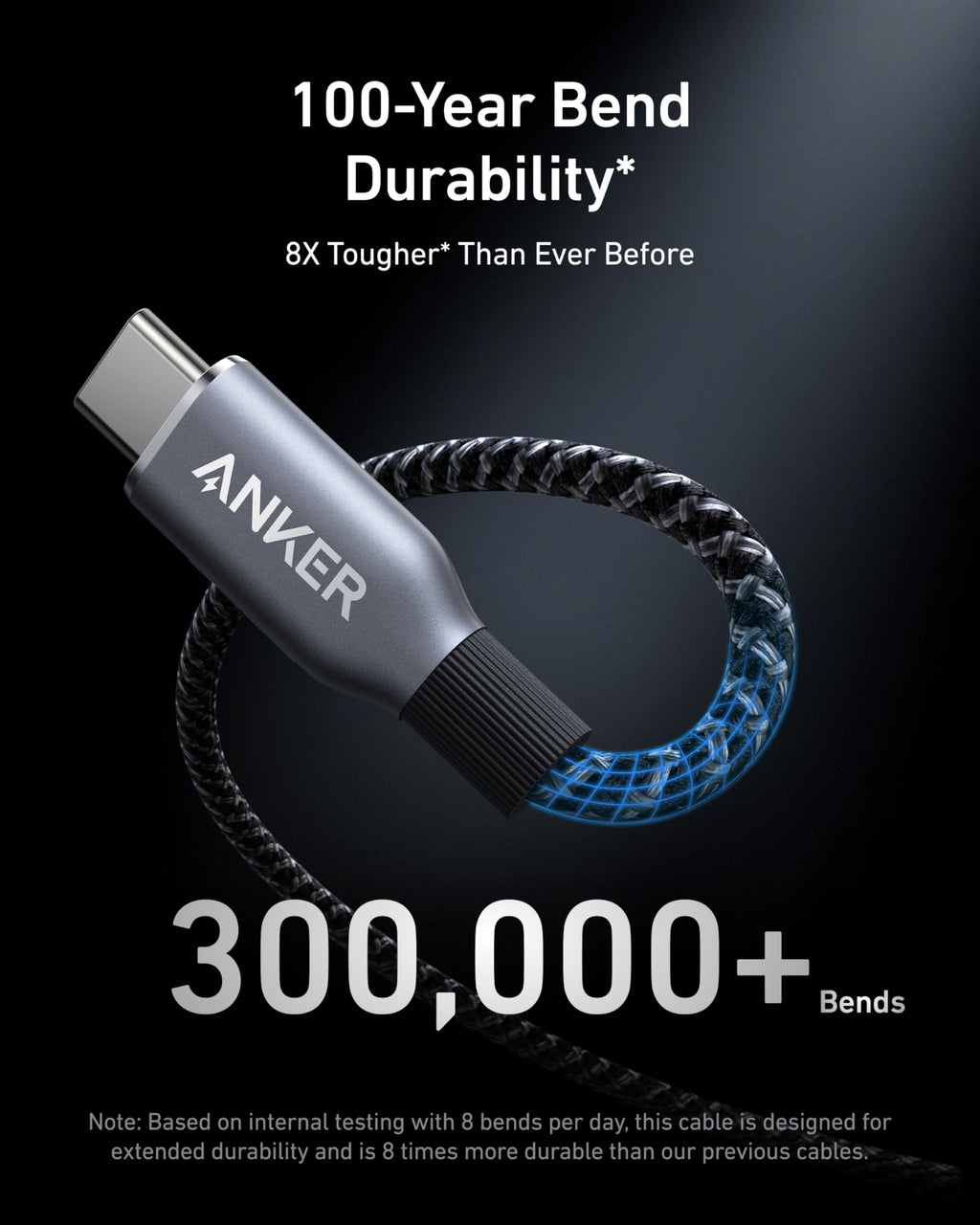 Cable USB-C a USB-C Anker Prime (240 W, trenzado con materiales reciclados)