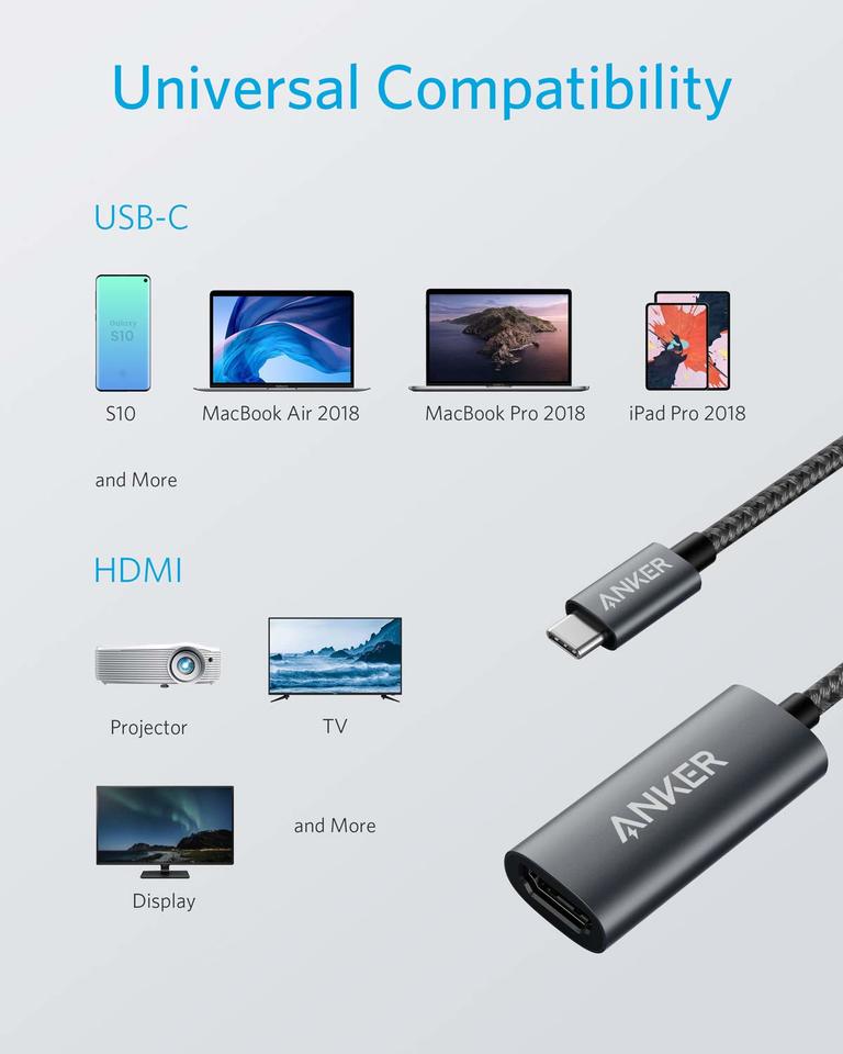 Anker <b>310</b> Adaptador USB-C (HDMI 4K)