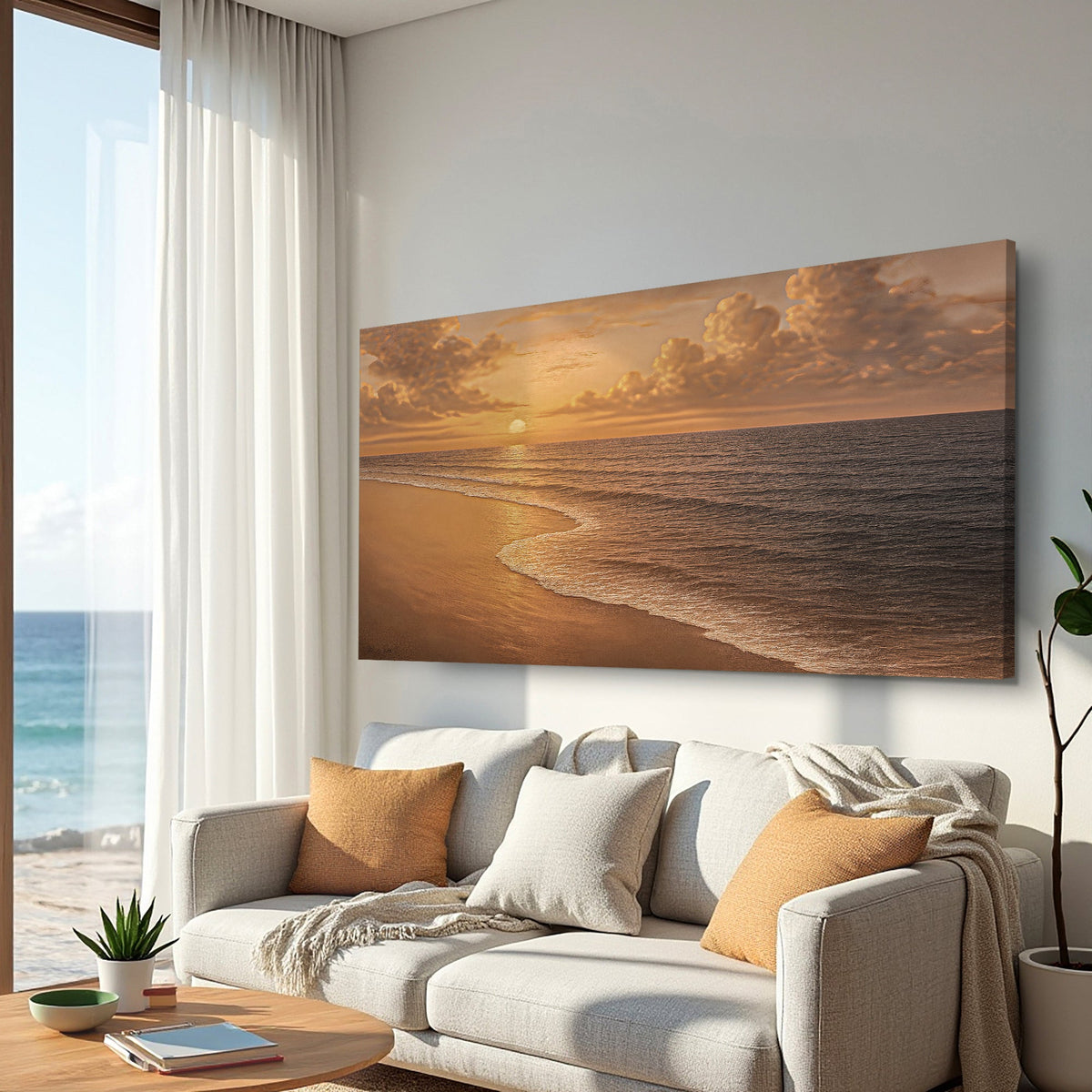 Arte de pared de la costa playera VIII