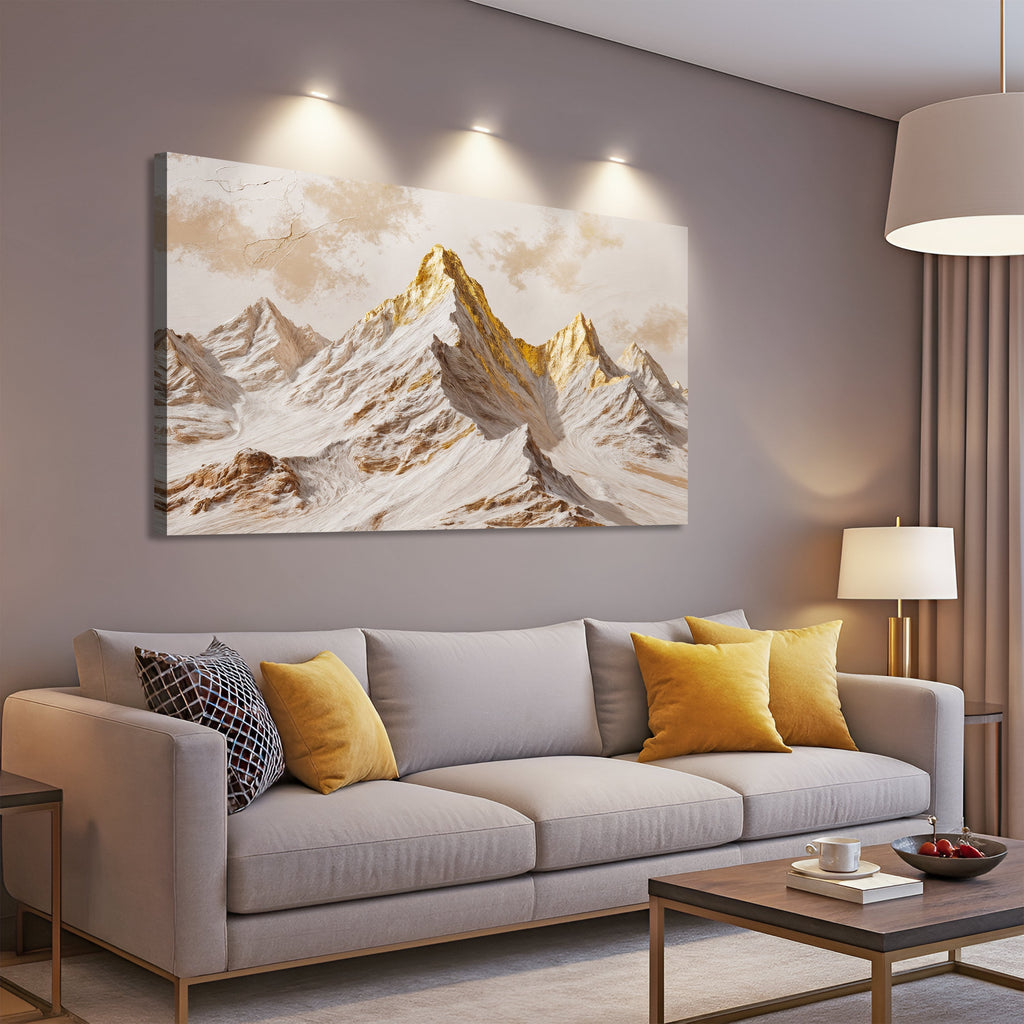Arte de pared Picos Dorados
