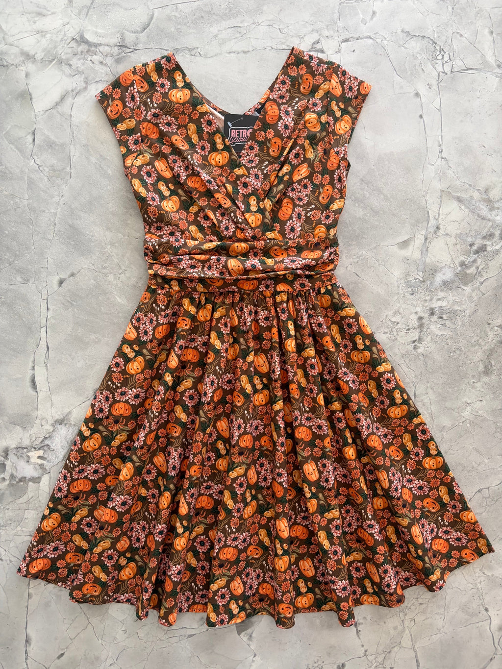 Vestido Greta de calabazas y flores