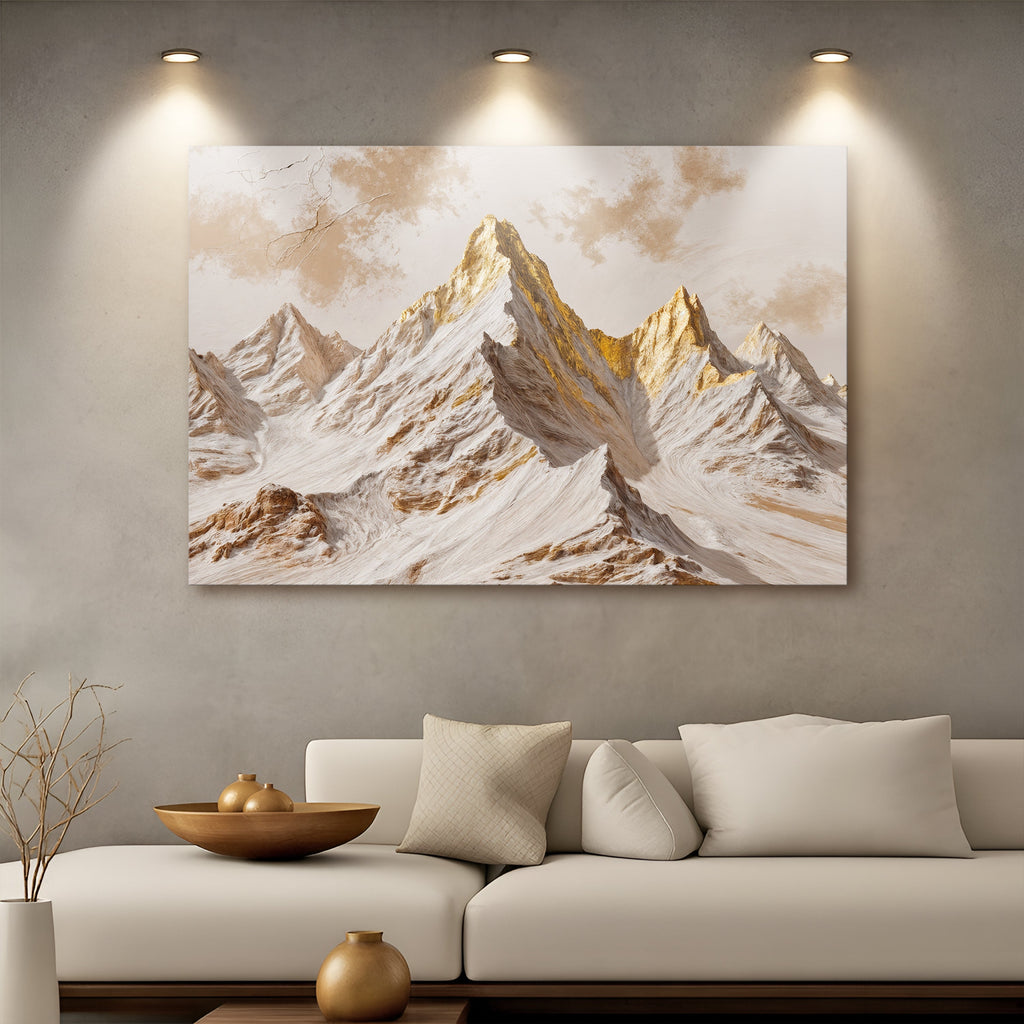 Arte de pared Picos Dorados