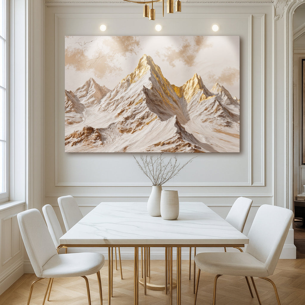 Arte de pared Picos Dorados