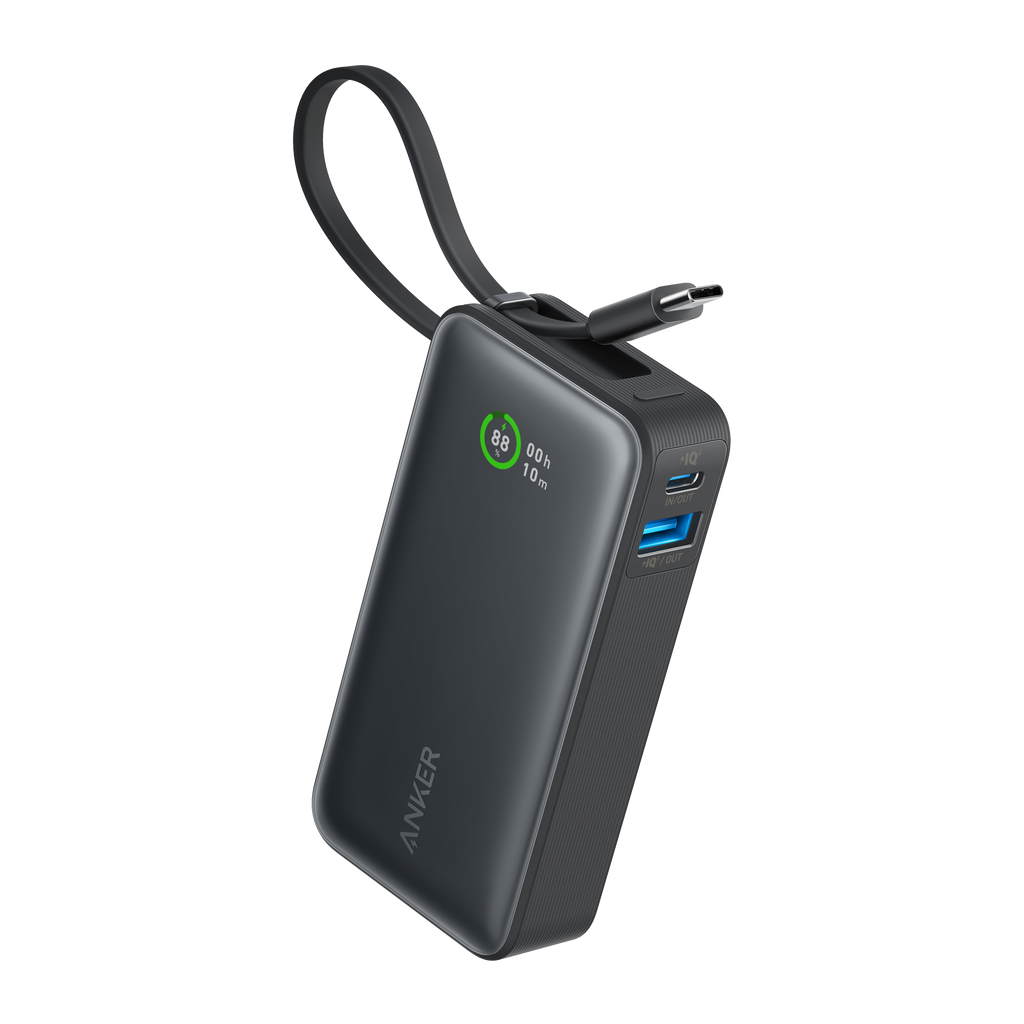 Batería Externa Anker Nano (30W, cable USB-C integrado)