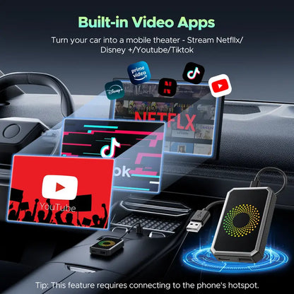 Wireless CarPlay Video Streaming Adapter