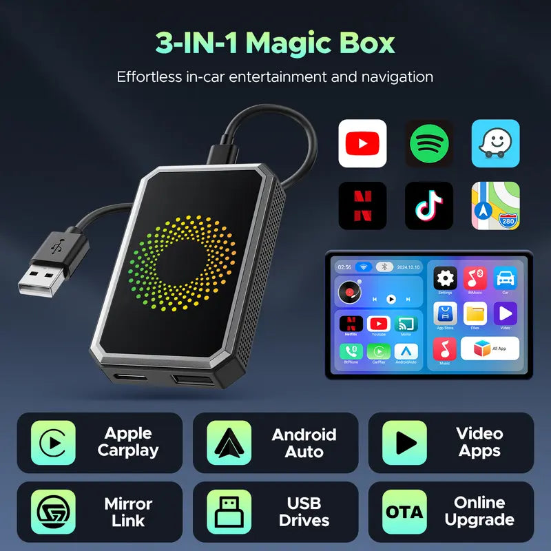 Wireless CarPlay Video Streaming Adapter