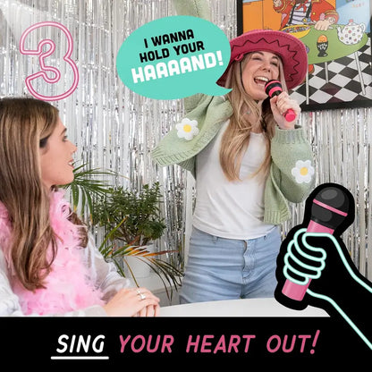 Grab The Mic – Ultimate Karaoke Party Game for Non-Singers | 125 Cards & Foam Mic Fun