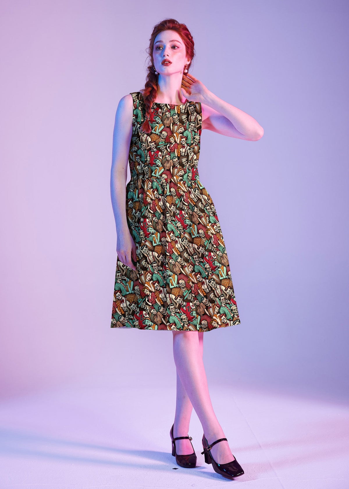 Vestido vintage de zombis