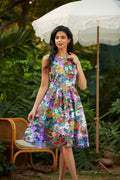 Vestido vintage floral