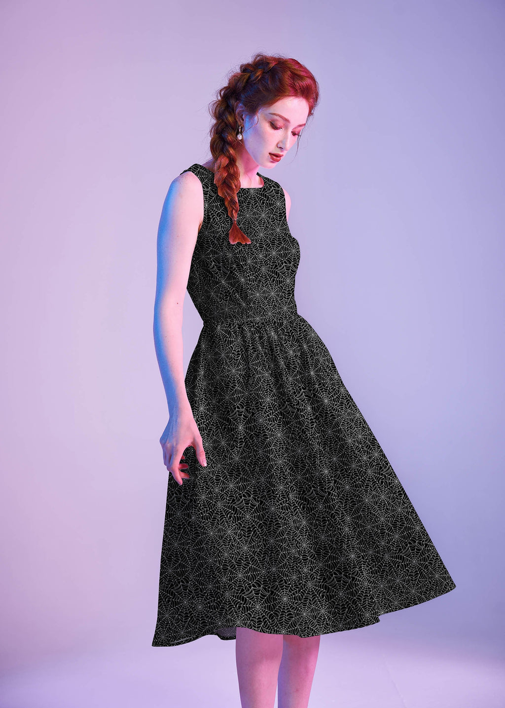 Vestido midi de telaraña