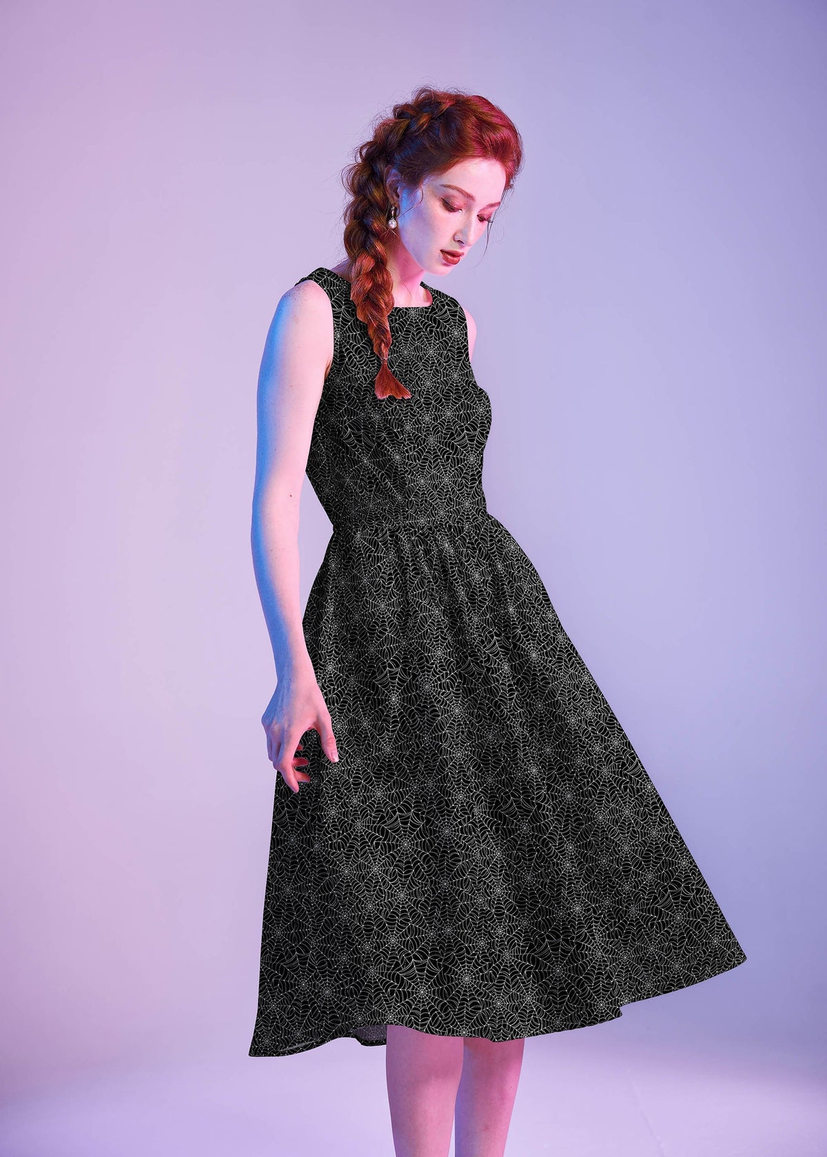 Vestido midi de telaraña
