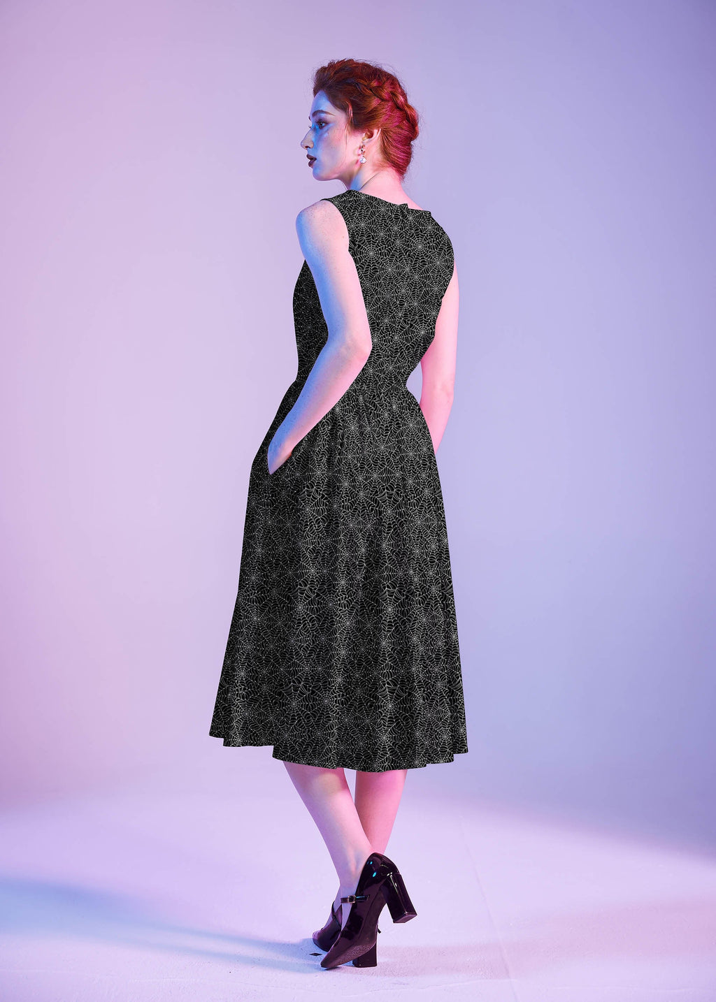Vestido midi de telaraña