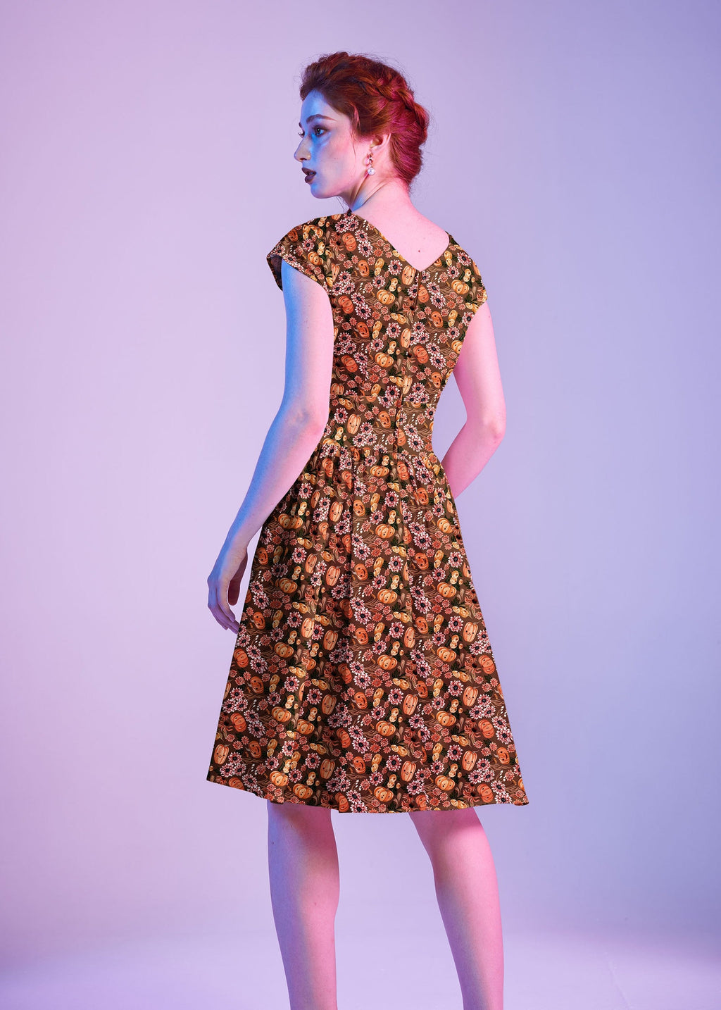 Vestido Greta de calabazas y flores