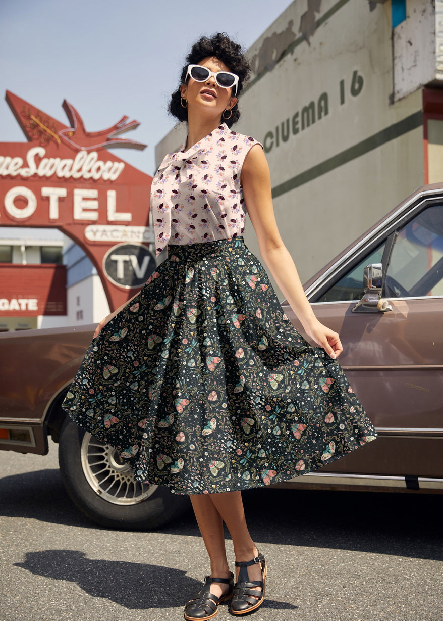 Falda Doris de medianoche