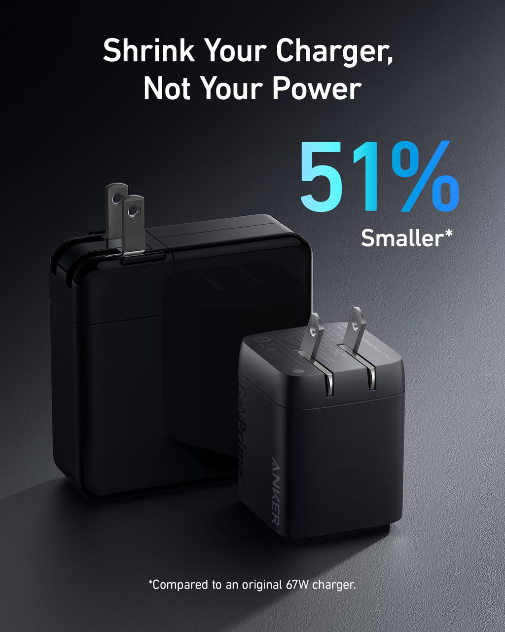 Cargador de pared GaN Anker Prime de 67 W (3 puertos)