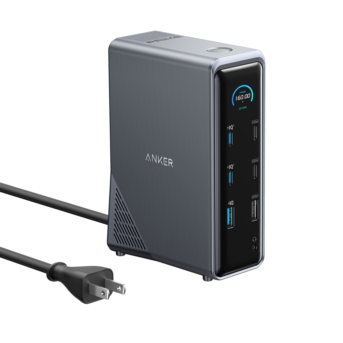 Estación de acoplamiento de carga Anker Prime (14 en 1, doble pantalla, 160 W)