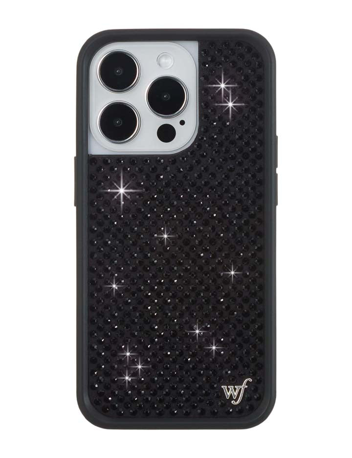 Funda de iPhone con pedrería | Negra