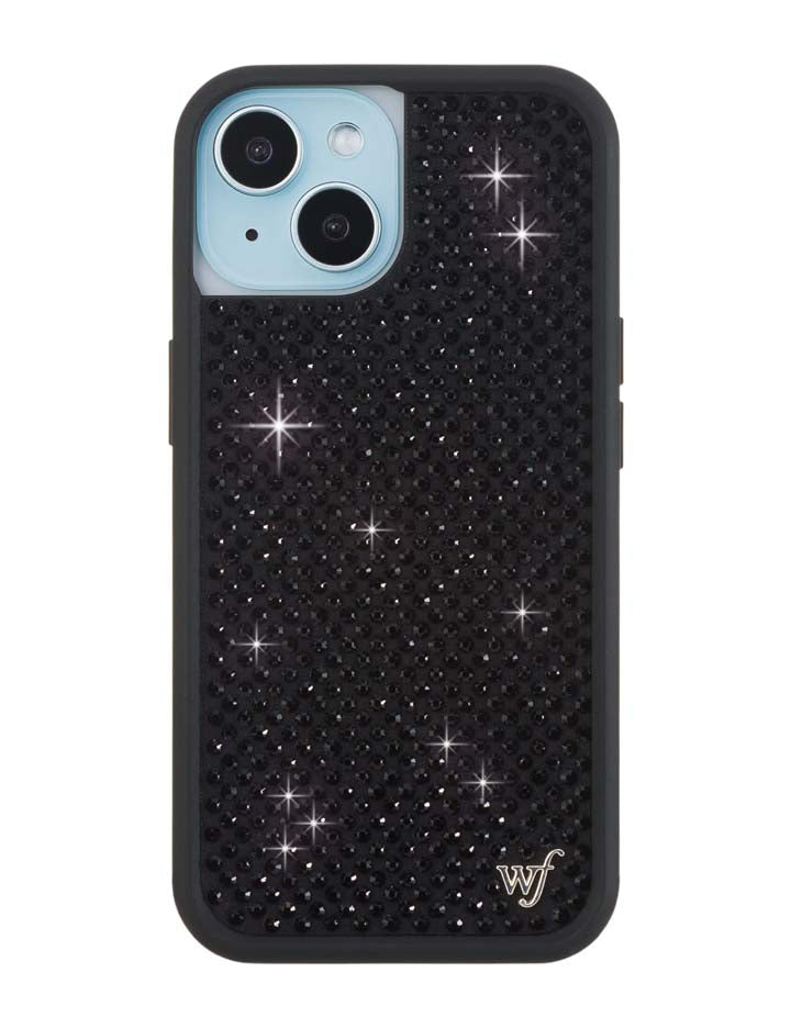 Funda de iPhone con pedrería | Negra