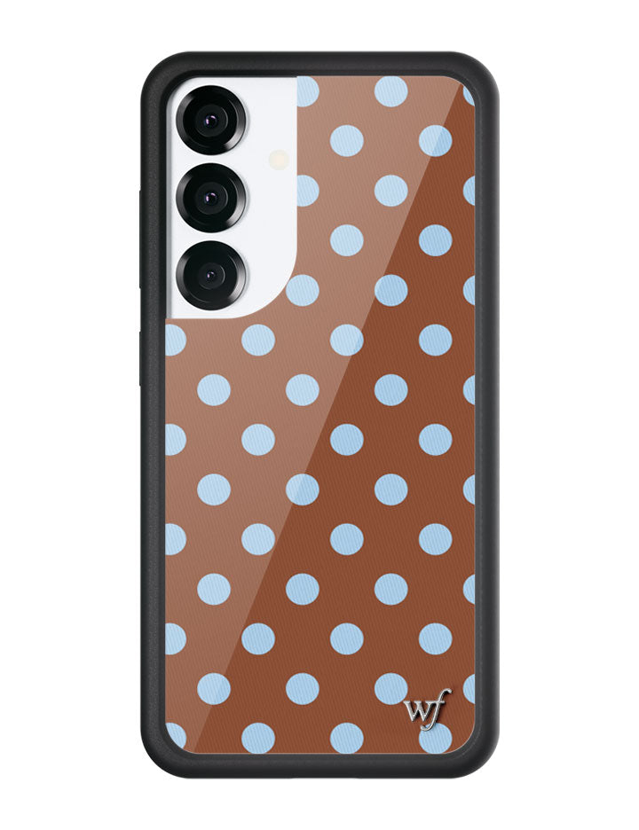 Lunares | Funda Samsung Galaxy marrón y azul