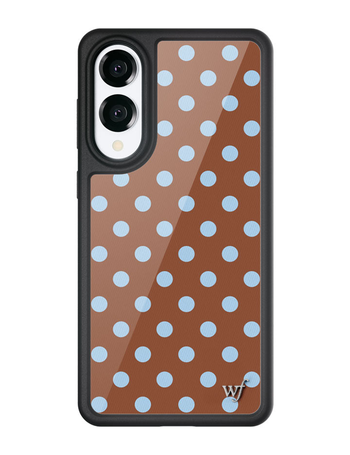 Lunares | Funda Samsung Galaxy marrón y azul