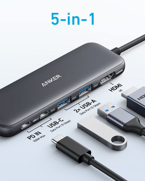 Anker <b>332</b> concentrador USB-C (5 en 1)