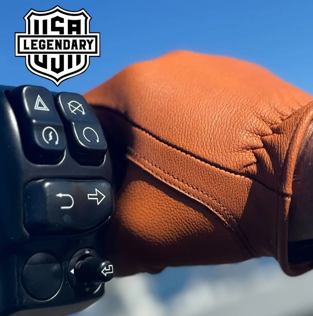 Guantes de piel de cabra Bad Billy Tan
