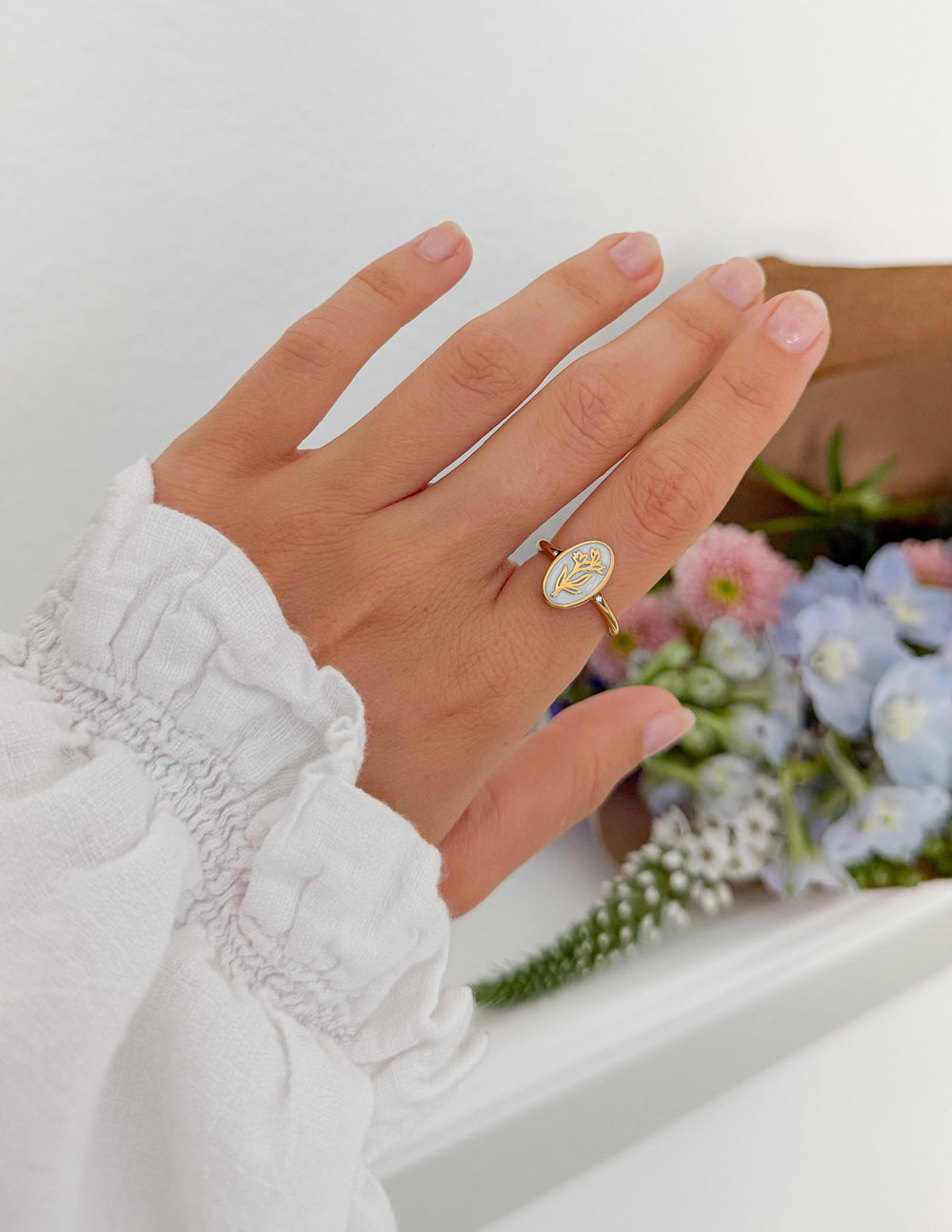 Anillo Esmaltado Bloom Again