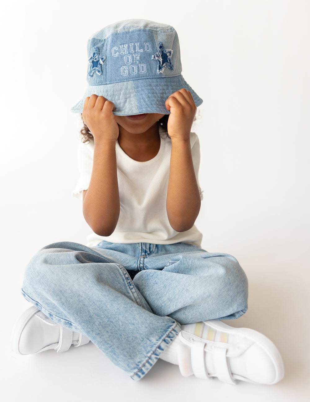 Sombrero tipo pescador vaquero para niños "Hijo de Dios"