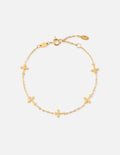 Pulsera de eslabones en cruz