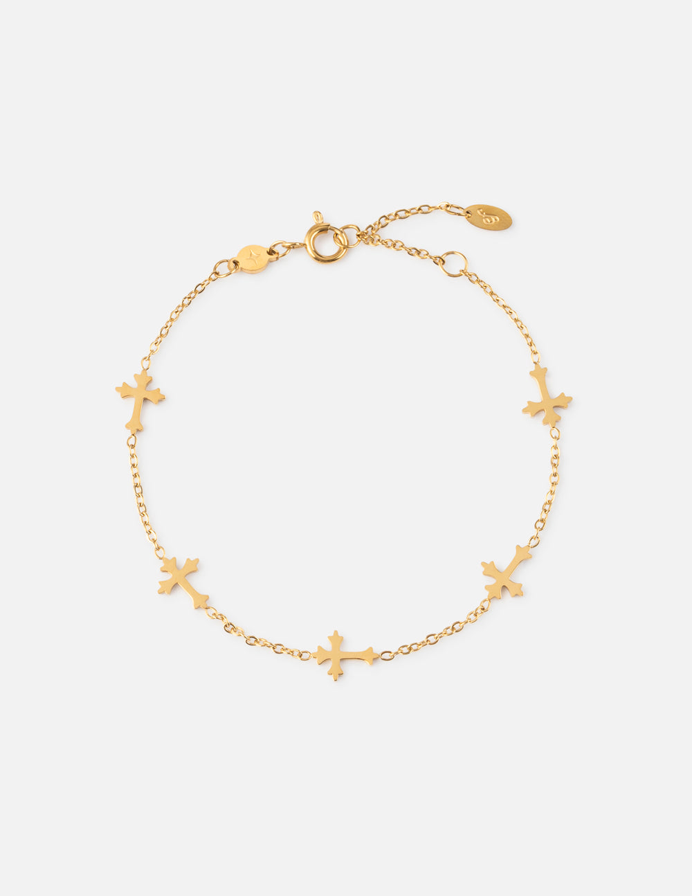 Pulsera de eslabones en cruz