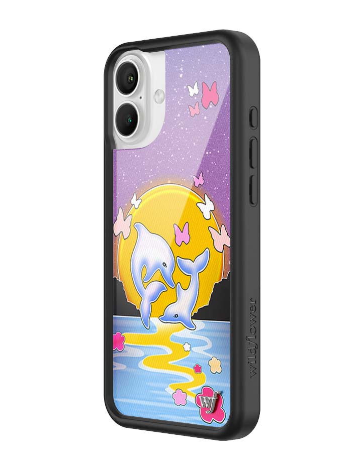 Dolphin Sunset iPhone Case