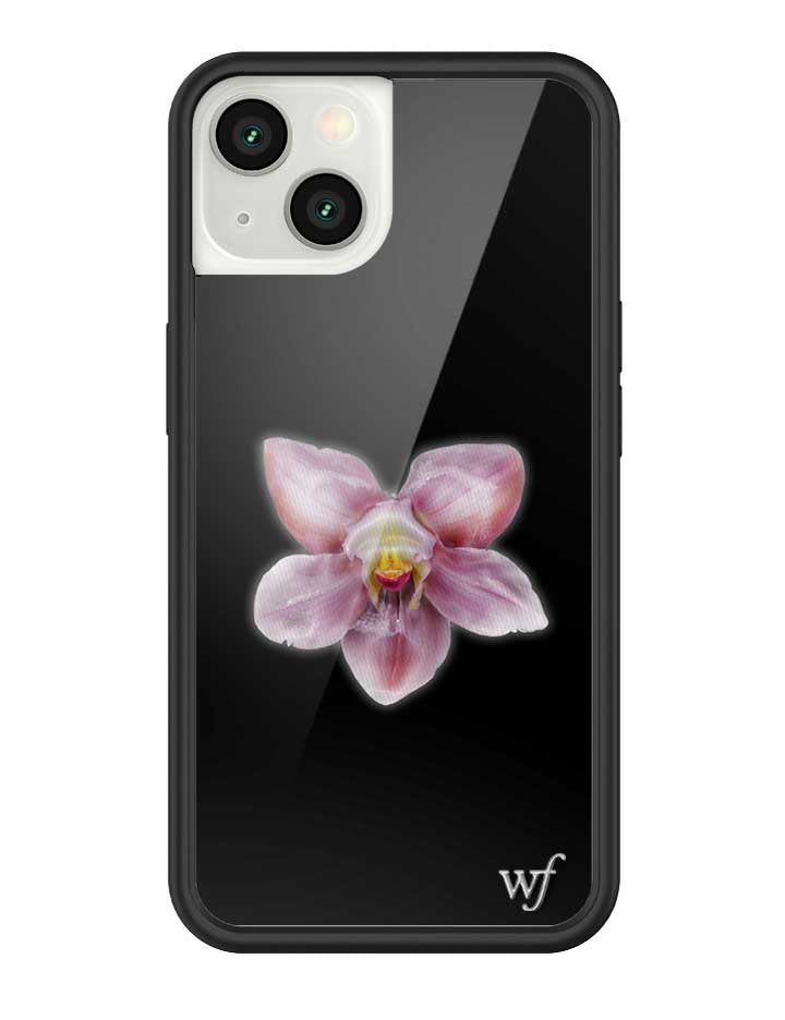 Orquídea | Funda negra para iPhone