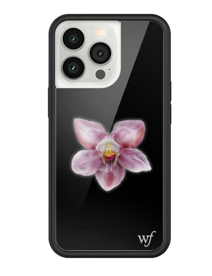 Orquídea | Funda negra para iPhone