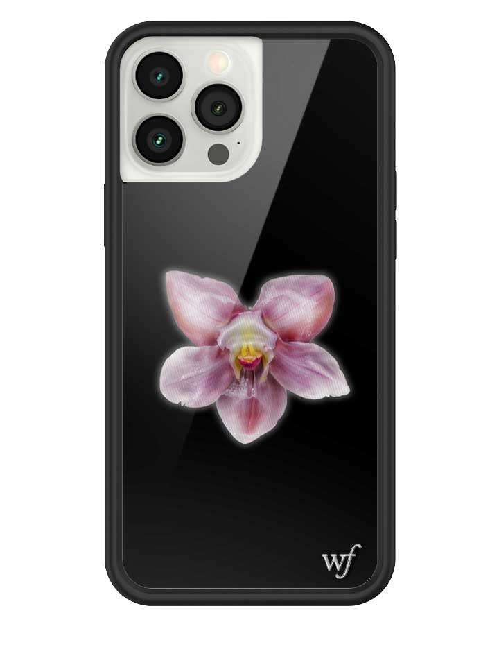 Orquídea | Funda negra para iPhone