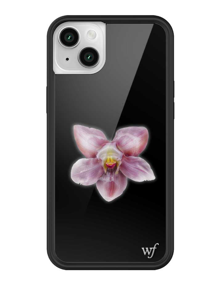 Orquídea | Funda negra para iPhone