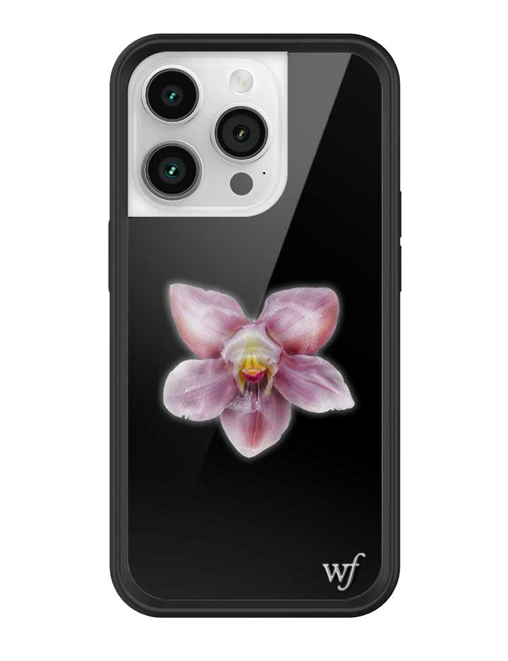 Orquídea | Funda negra para iPhone